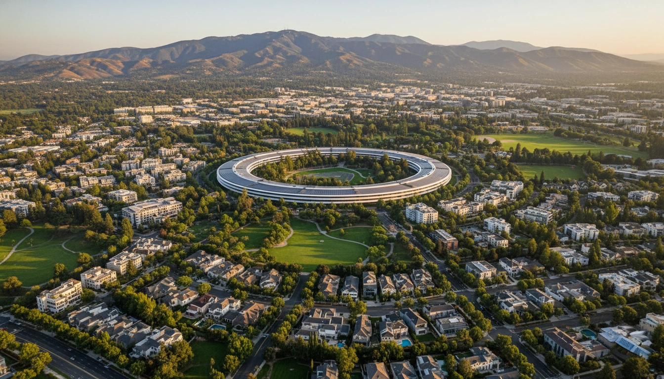 Silicon Valley headquarters aerial