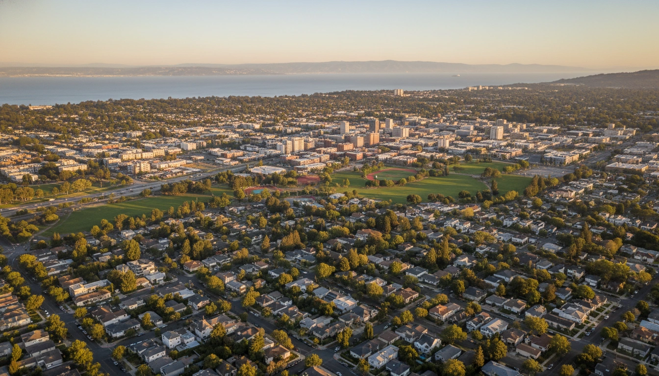 Bay Area city skyline