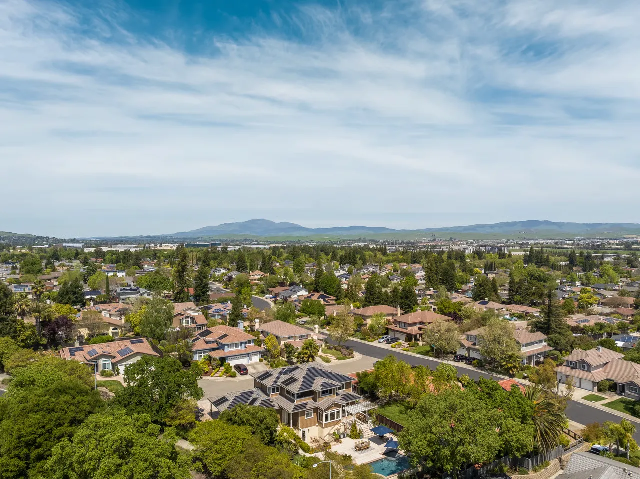Bay Area neighborhood aerial